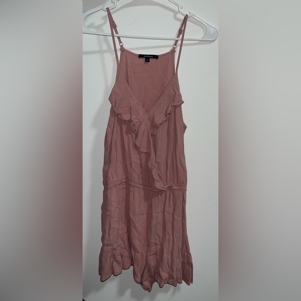 Wrapped light pink romper